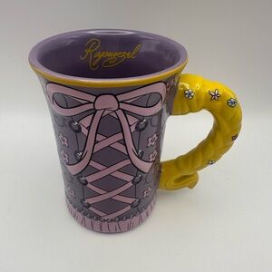 Disney's Rapunzel Tangled Coffee Tea Mug Dress Corset Ceramic Cup w Braid Handle